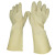 路宁 工业加长耐酸碱手套 乳胶橡胶手套 乳白色 36cm36A-1