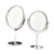 欧斯若（OUSSIRRO）高清双面台式化妆镜不锈钢放大镜梳妆镜 小镜子办公室寝室桌旋转 圆形