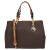 MICHAEL KORS 迈克·科尔斯 MK女包 CYNTHIA系列PVC棕色单肩斜挎手提包 30F7GCYS2B BROWN