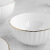 京东京造白月光鎏金骨瓷系列陶瓷泡面碗骨瓷汤碗餐具沙拉碗可微波2只装