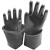 成楷科技 CKS-RJ02 橡胶手套 45cm加长厚款型劳保手套橡胶 工业耐酸碱手套 黑色100双