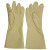 路宁 工业加长耐酸碱手套 乳胶橡胶手套 乳白色 36cm36A-1