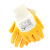 SAFEMAN君御 Y7091-10 耐磨防滑涂胶劳保用品 轻型丁腈涂层防护手套 黄色 XL 24cm