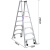 稳耐（werner）PT376-4C 工程梯 铝合金平台梯超市仓库理货梯电信通信双侧梯子2.4米工业级人字梯登高梯