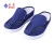 紫羲（ZXFH.NET）生产加工用防静电网面鞋 白蓝色PVC帆布两孔网眼鞋防静电工作无尘鞋 工作鞋 深蓝色网面鞋+10双 38码