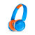 JBL 儿童耳麦 头戴式无线蓝牙学习耳机 内置麦克风 柔软材质防伤害 低分贝保护耳朵JR300BT 蓝色