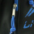 李宁LI-NING羽毛球包单肩包运动型斜挎包男女款休闲运动包 蓝色