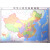 中华人民共和国地图2018年双全开双面腹膜，200g铜版纸，筒装， 尺寸：150CM*110CM