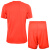 李宁 LI-NING 足球服套男款运动服T恤跑步健身速干凉爽比赛足球衣 AATN033-1 红色 L