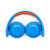 JBL 儿童耳麦 头戴式无线蓝牙学习耳机 内置麦克风 柔软材质防伤害 低分贝保护耳朵JR300BT 蓝色