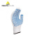 代尔塔 208006 经济型 手套 透气 PVC 防滑 耐磨 劳保 工作 208006一双