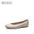 ECCO爱步牛皮圆头浅口舒适平跟女单鞋 触感芭蕾舞鞋2.0系列271503 裸粉色27150351016 37