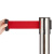 谋福 CNMF 8249  一米线围栏栏杆座 礼仪柱护栏杆 隔离带 伸缩栏杆警戒线 可定制logo（不锈钢款 约2米长）