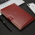 申士（SHEN SHI）J1025酒红色 A5/25K 商务记事本 带扣皮面笔记本子