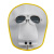 厚创 电焊面罩可拆卸 牛皮焊工面罩 隔热防护氩弧焊工业面部防护 隔热面罩配墨绿色眼镜/1套