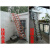 韩国品质挂阁楼楼梯收纳伸缩梯地下室户外升降工程折叠过道楼梯子 冷轧钢款3.3-3.5米颜色请备注