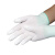 谋福 PU涂指手套涂层尼龙手套13针织劳保手套防滑耐磨装卸手套 M号(绿色边)