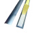 谋福（CNMF）8852铝合金线槽金属防踩线槽 半弧形地面穿线用 铝合金线槽 长度1米 (8号线槽)可定做