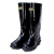 海洋鹿（HAI★YANG）雨鞋 男式黑色高筒雨靴 户外防水防滑水鞋胶鞋 43码