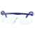 华特2501防护眼镜平光透明安全护目镜防尘抗冲击工业防飞溅防风镜 2副蓝框白镜