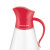 乐扣乐扣（LOCK&LOCK）玻璃油壶防漏油瓶调味酱油米醋瓶厨房家用大容量自动开合 红色CKO101RED 550ML