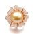 米莱珠宝 14.7mm珍珠戒指女 18K金镶嵌钻石 15个工作日高级定制 15个工作日高级定制