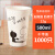 BeBoulder 一次性纸杯加厚奶茶杯子咖啡杯带盖外卖豆浆杯商用1000只装整箱可定制印logo 16A/500ml/1000只 不带盖