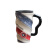 高么蕉办公室陶瓷个性大容量马克咖啡杯带盖勺男女生家用喝水杯 超人+瓷盖+勺