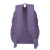 XINRAN’ZJ轻便尼龙防水多口袋隔层双肩背包带电脑插袋旅行女大包D9306 紫色
