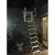韩国品质挂阁楼楼梯收纳伸缩梯地下室户外升降工程折叠过道楼梯子 冷轧钢款3.3-3.5米颜色请备注