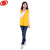 谋福 志愿者马甲 义工背心红工作服 超市广告宣传马甲 印字印logo 黄色 XL