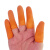 梵绅 加厚防滑耐磨乳胶手指套橡胶防护点钞护指劳保保护手指头套一次性 橘色麻点-27中号100只