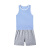 全棉时代 婴儿针织无袖套装 73/48（建议6-12个月）蓝白条 1套装