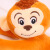 菲洛林 长臂猴公仔毛绒玩具吊挂猴子卡通玩偶新款吊猴 红色 65cm