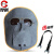 厚创 电焊面罩可拆卸 牛皮焊工面罩 隔热防护氩弧焊工业面部防护 牛皮面罩配墨绿色眼镜/1套