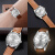 钻石手表 复始系列男式手表复古简约指针式奢华复刻限量版品牌国表 白面棕皮 时尚腕表 手表 152
