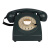 金顺迪1966 欧式仿古电话机家用办公固定电话旋转盘老式古董电话座机 铁灰色(插全网通手机卡)
