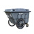 星工（XINGGONG）塑料环卫垃圾车手推大号保洁车户外垃圾桶市政物业垃圾清运车定制 400L灰色