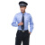 星工（XINGGONG）秋冬长袖保安工作服衬衣物业制服定制 190#蓝色