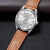 钻石手表 复始系列男式手表复古简约指针式奢华复刻限量版品牌国表 白面棕皮 时尚腕表 手表 152
