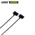 安赛瑞 标牌尼龙扎带（1000根装）黑色 2.5×100mm 标签标识扎带 带标牌式尼龙扎带 线缆尼龙扎带10438