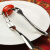 出口英国COSTA不锈钢西餐餐具套装 全套刀叉勺牛排刀叉 果叉单支14.6cm