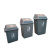 洁丽威 JolyWell JW109垃圾桶 户外环卫商用酒店小区办公分类方形垃圾箱塑料翻盖垃圾桶 58L