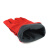 谋福CNMF电焊防护手套 焊工手套 焊接手套 劳保手套（ 红色加长款） 9416