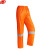 谋福 安全反光分体雨衣套装  户外骑行 环卫道路铁路施工工作服 橙色YGC01 175(XXL)
