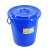 兰诗（LAUTEE）YY-D024 蓝色带盖圆形水桶 100L 工业用大桶
