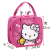 帝狼韩版可爱卡通保鲜盒手提便当包小学生大号 便当包-粉色大头猫