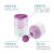 NUK奶粉盒便携外出婴儿奶粉辅食储存盒独立三层可拆卸分装盒（紫色）