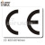 艾瑞达机械设备CE认证标签欧盟标准标识标志安全标示出口警示牌贴纸工业环保不干胶标贴国际标准CE/DZ CE-K001（5个装）80x60mm