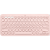 罗技（Logitech）K380蓝牙键盘 笔记本平板IPAD电脑静音键盘多设备时尚超薄便携巧克力按键 粉色-键鼠套装
